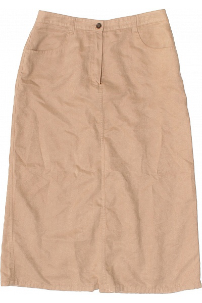 Marks & Spencer Dámská béžová polyesterová rovná midi sukně s kapsami Velikost UK 14 | Marks & Spencer | obrázek 2