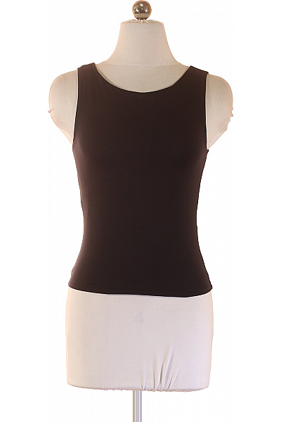 Asos Dámské černé Tílko Bez Rukávů Polyesterové Basic Vel. 32