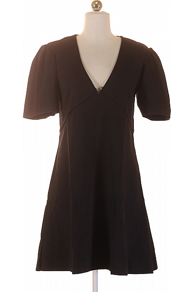 Viktor&Rolf Dámské Bavlněné šaty Krátký Rukáv černé Jednoduché Letní Vel. EU S