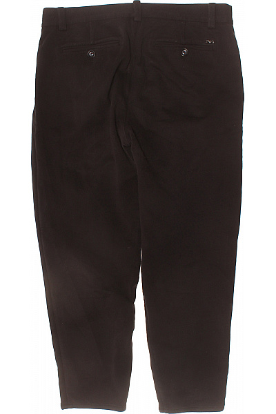 ARMANI Pánské tmavě hnědé volné oblekové kalhoty s puky Velikost L | ARMANI | obrázek 2