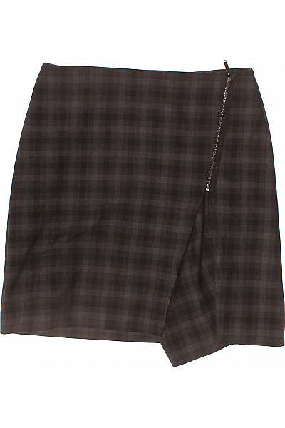 s.OLIVER Dámská kostkovaná mini sukně asymetrická se zipem Velikost 36 | s.OLIVER | obrázek 2