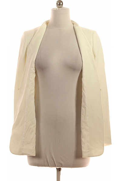 s.OLIVER Dámské krémové elegantní sako bez zapínání bez límce na běžné nošení Vel. 38 | s.OLIVER | obrázek 3