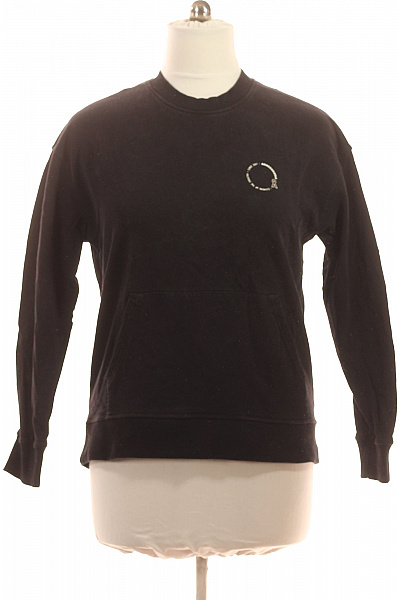 armedangels Dámská bavlněná černá mikina crewneck s klokaní kapsou Vel. 48/50 | armedangels | obrázek 2