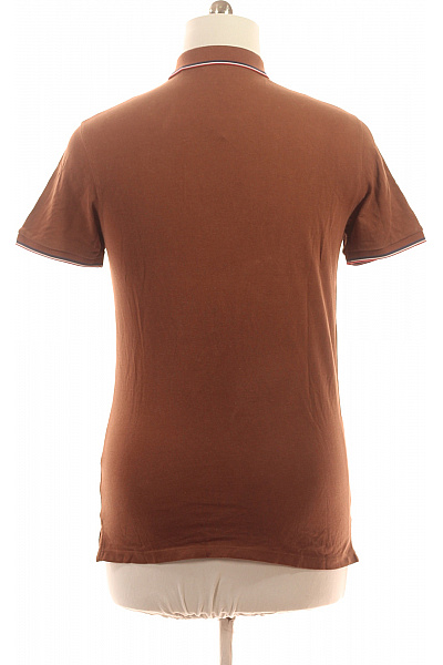 U.S.POLO ASSN. Pánské hnědé bavlněné polo tričko s krátkým rukávem a výšivkou Velikost EU L | U.S.POLO ASSN. | obrázek 2