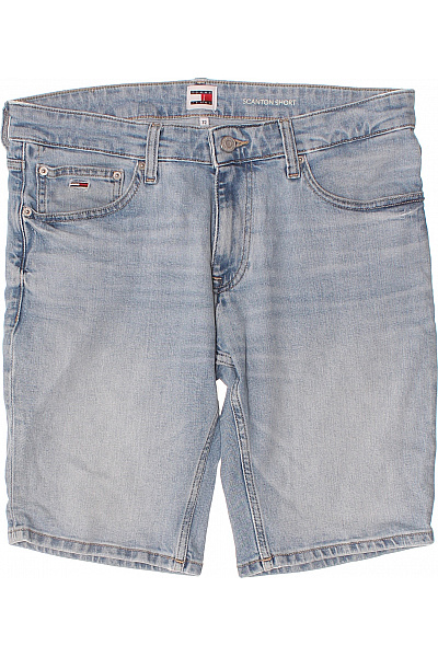 TOMMY HILFIGER Kraťasy Džínové Volnočasové Modré S Kapsami Velikost 32