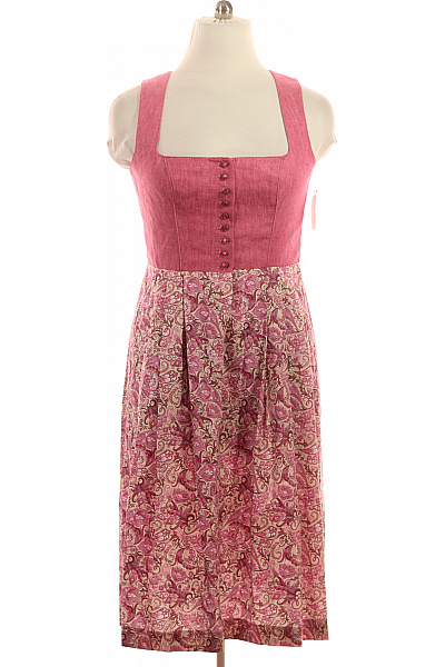 Wenger růžové šaty bez rukávů midi květované letní boho Velikost 44 | Wenger | obrázek 2