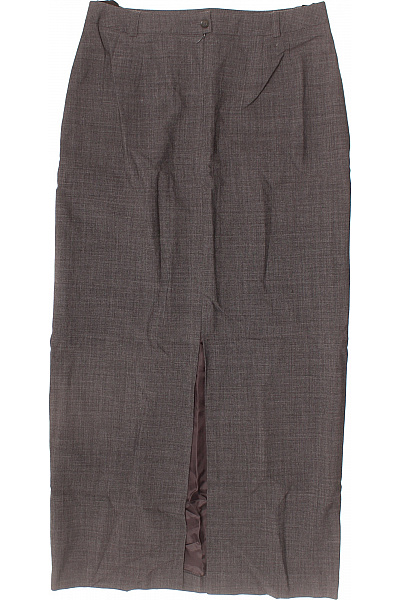 oui Dámská polyesterová pouzdrová sukně hnědá business rovná midi Velikost 40 | oui | obrázek 3