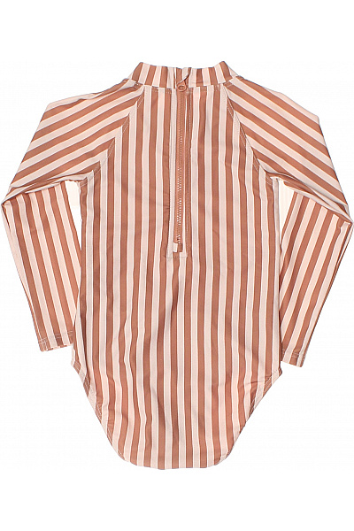 liewood Dívčí pruhované plavky s dlouhým rukávem a zapínáním na patentky | liewood | obrázek 3