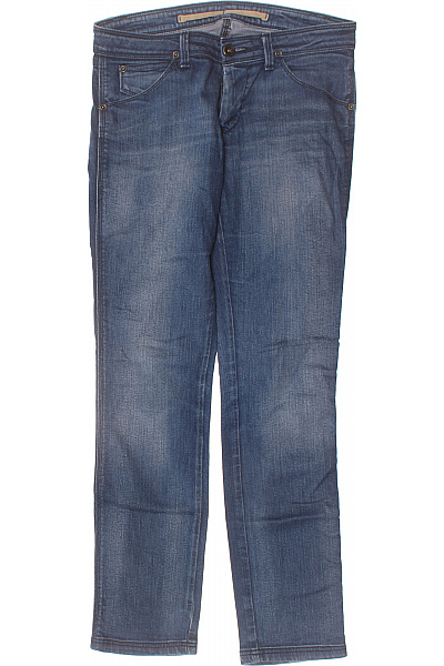 Dámské Džíny Modré Strečové Rovné Klasické Vel. M