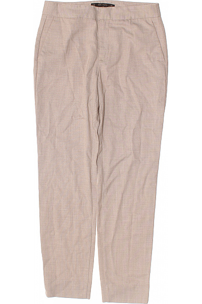 ZARA Dámské kalhoty kostkované béžové volnočasové elegantní rovné s kapsami Velikost 34 | ZARA | obrázek 2