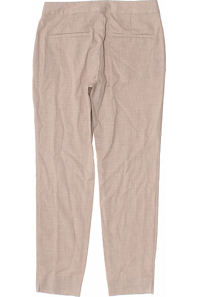 ZARA Dámské kalhoty kostkované béžové volnočasové elegantní rovné s kapsami Velikost 34 | ZARA | obrázek 3