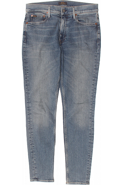 Ralph Lauren Dámské Modré Džíny Strečové Skinny Seprané Velikost M