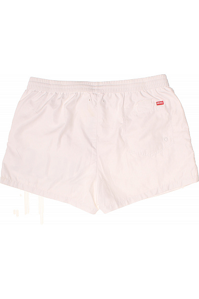 DIESEL Pánské plavecké kraťasy s potiskem bílé Velikost L | DIESEL | obrázek 3