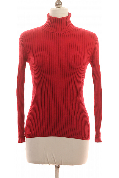 LAWRENCE GREY Dámský červený vlněný žebrovaný rolák dlouhý rukáv Vel. 40 | LAWRENCE GREY | obrázek 2