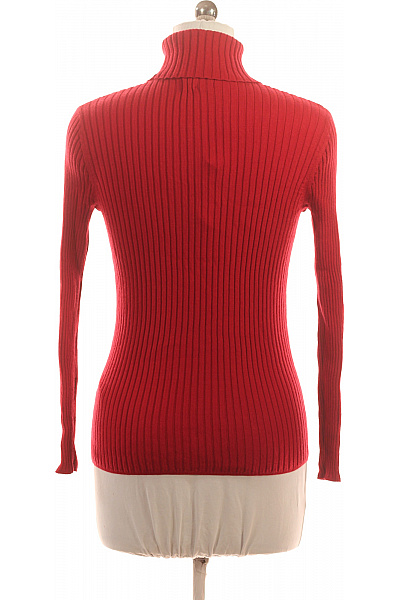 LAWRENCE GREY Dámský červený vlněný žebrovaný rolák dlouhý rukáv Vel. 40 | LAWRENCE GREY | obrázek 3