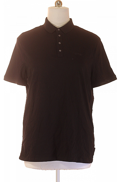 ARMANI Pánské Bavlněné Polo Tričko S Krátkým Rukávem Jednobarevné Velikost XXL