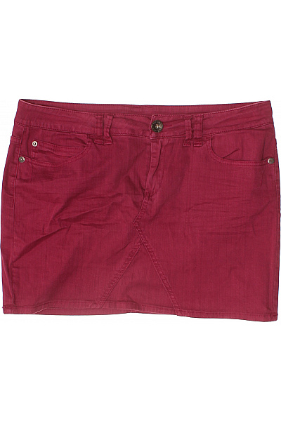 s.OLIVER Dámská bavlněná mini džínová sukně červená pouzdrová s kapsami Velikost 42 | s.OLIVER | obrázek 2