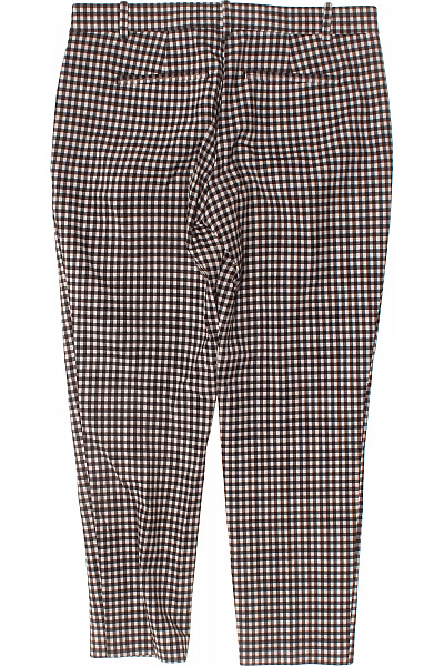 pinko Dámské cigaretové kalhoty černobílé kostkované acetátové elegantní Velikost M | pinko | obrázek 3