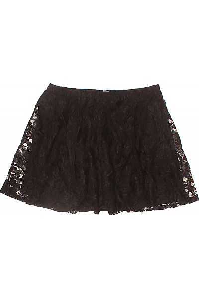 asos Dámská černá nylonová krajková mini sukně áčková sexy Vel. 42 | asos | obrázek 2