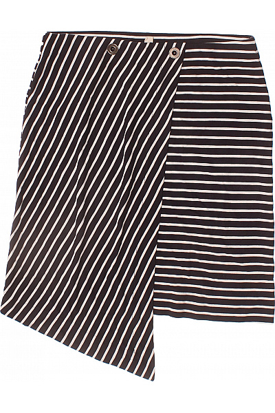 Esprit Dámská pruhovaná zavinovací asymetrická sukně černobílá Vel. l | Esprit | obrázek 2