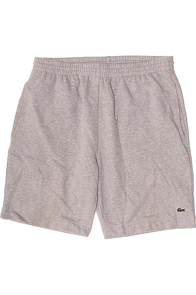 LACOSTE Pánské Teplákové Kraťasy Sportovní Volnočasové S Kapsami Bavlněné šedé Vel. FR 6