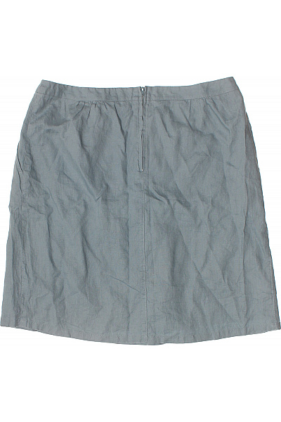 NOA NOA Dámská lněná krátká modrá sukně s kapsami volná Velikost L | NOA NOA | obrázek 2