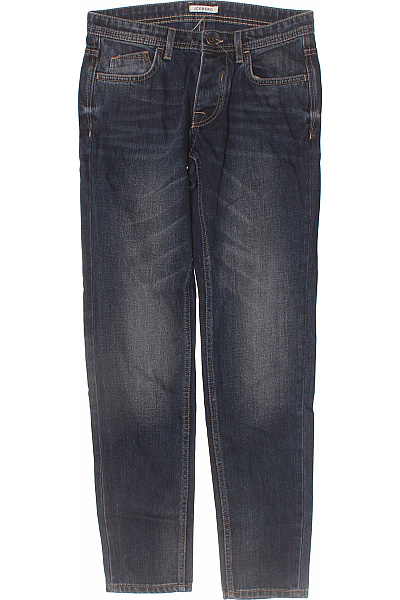 Iceberg Dámské Tmavě Modré Seprané Džíny Rovné Klasické S Kapsami Velikost 28