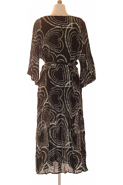 LIEBESKIND Dámské šaty s dlouhým rukávem černé s potiskem srdcí Velikost 38 | LIEBESKIND | obrázek 2