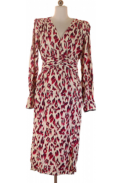 Scotch & Soda dámské šaty s dlouhým rukávem zavinovací zvířecí vzor elegantní midi Velikost 36 | Scotch & Soda | obrázek 2