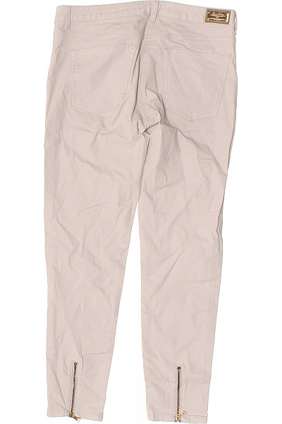 ZARA Dámské úzké džíny s kapsami a zipy béžové Vel. 40 | ZARA | obrázek 2