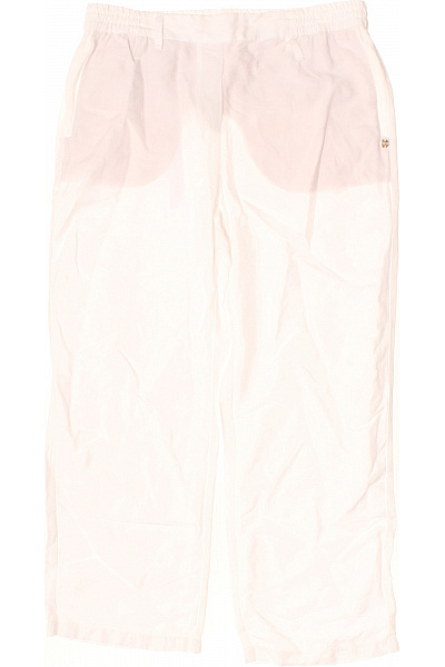 MARCCAIN Dámské Volnočasové Kalhoty Bílé Plátěné Velikost M