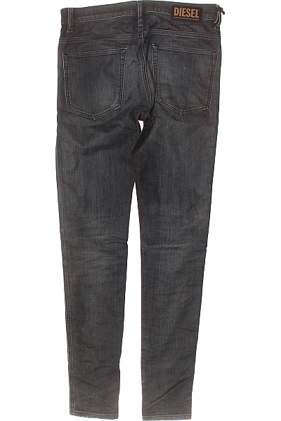 DIESEL Pánské bavlněné džíny tmavě modré seprané úzké strečové Vel. 31 | DIESEL | obrázek 2