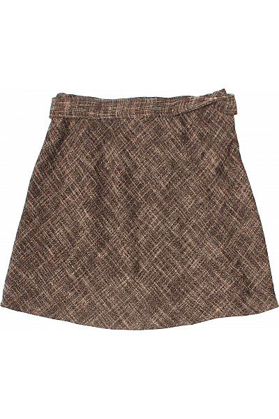 Wallis dámská vzorovaná sukně nad kolena s páskem elegantní podzimní Velikost 12 | Wallis | obrázek 3