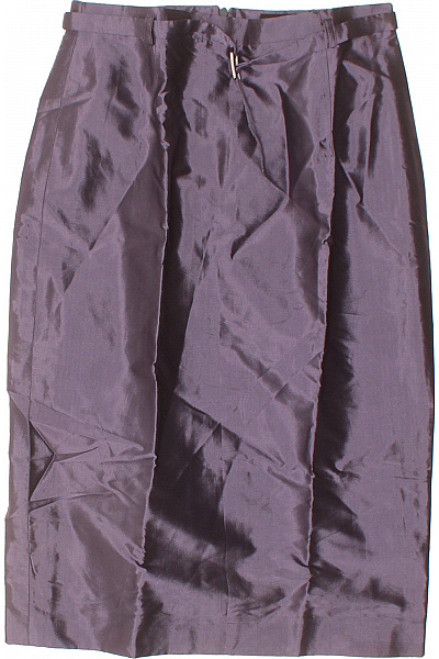 windsor. Hedvábná midi sukně fialová elegantní rovná business Velikost 36 | windsor. | obrázek 2