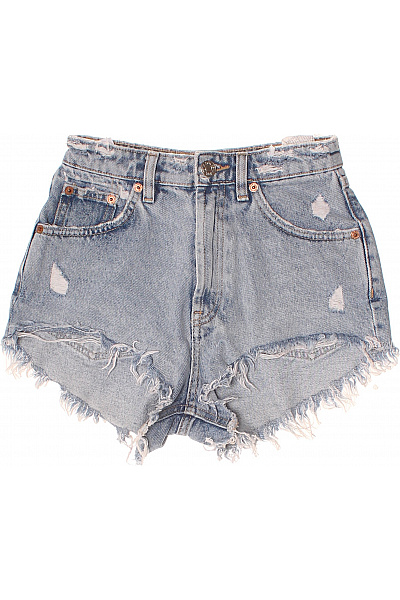 ZARA Dámské džínové kraťasy s vysokým pasem vintage krátké Velikost 32 | ZARA | obrázek 2