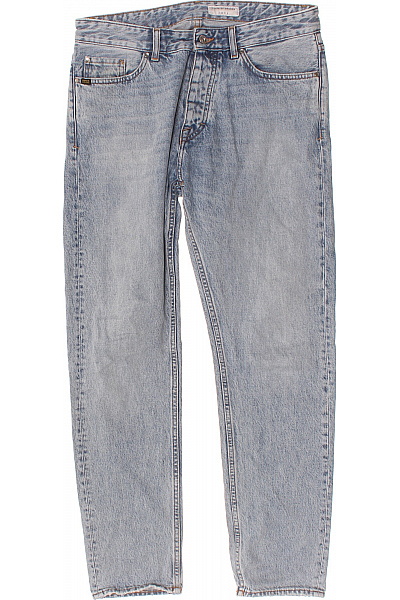 Tiger Of Sweden Pánské Bavlněné Modré Džíny Seprané Rovné Klasické Vel. 32