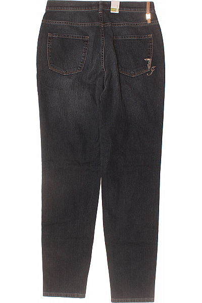 Trussardi Dámské bavlněné džíny tmavě šedé seprané rovné kapsy Velikost 31 | Trussardi | obrázek 2