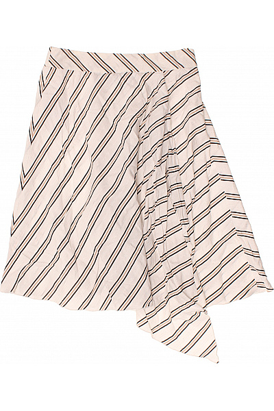 PATRIZIA  PEPE Dámská pruhovaná asymetrická midi sukně z viskózy Velikost 40 | PATRIZIA  PEPE | obrázek 2