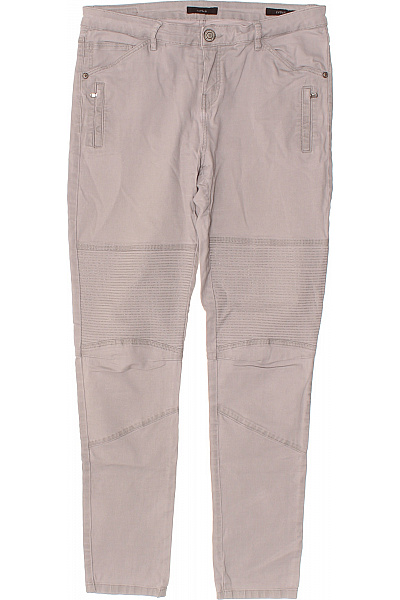 OPUS Dámské bavlněné béžové moto skinny kalhoty žebrované ležérní Velikost 44 | OPUS | obrázek 2