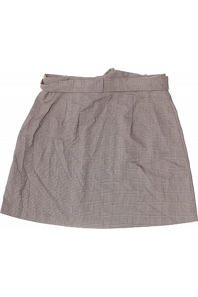 ZARA Dámská kostkovaná áčková sukně s páskem a knoflíky šedá Vel. l | ZARA | obrázek 3