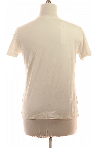 Dámské tričko bílé bavlna krátký rukáv ležérní letní | Unimoda | obrázek 3