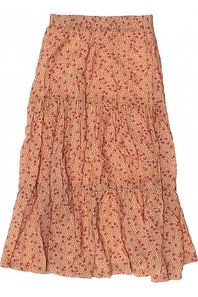 VILA Dámská dlouhá letní volná áčková sukně s potiskem řasená Velikost 34 | VILA | obrázek 2