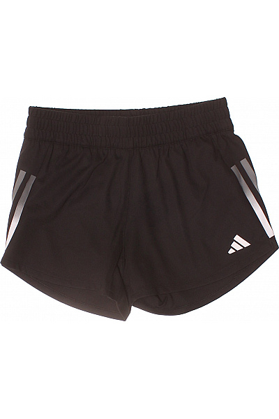 ADIDAS Dívčí černé sportovní kraťasy Velikost 9/10 let 140 cm | ADIDAS | obrázek 2
