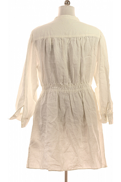 Marc O´Polo Dámské lněné šaty tunikové bílé volné s páskem denní Velikost 42 | Marc O´Polo | obrázek 2