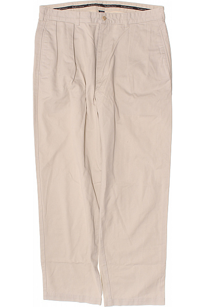 Ralph Lauren Pánské bavlněné volnočasové kalhoty béžové rovné s puky Velikost L | Ralph Lauren | obrázek 2