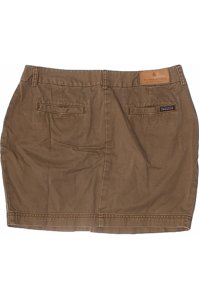 MAISON SCOTCH Sukně bavlněné lněné krátká hnědá s kapsami plisovaná Vel. S | MAISON SCOTCH | obrázek 3