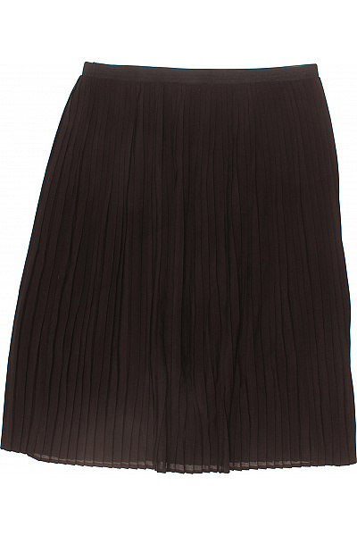 modstrom Dámská polyesterová tmavě hnědá plisovaná krátká sukně s pružným pasem Vel. L | modstrom | obrázek 3