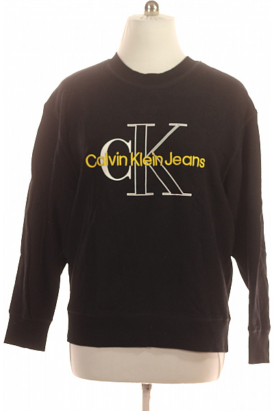 Calvin Klein dámská černá mikina s dlouhým rukávem a potiskem přes hlavu Vel. 3XL | Calvin Klein | obrázek 2