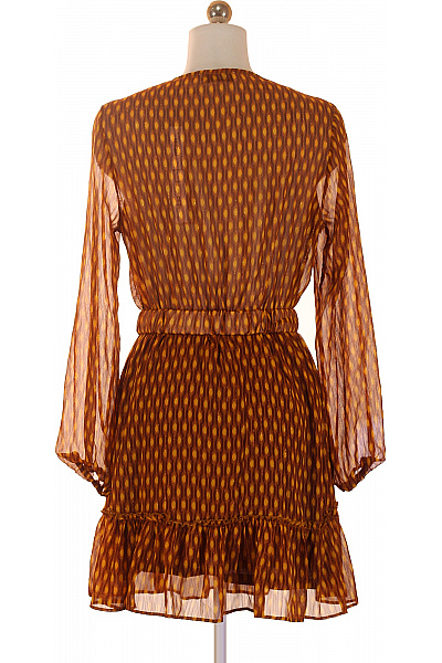 AXARA dámské šaty s dlouhým rukávem zavinovací mini boho Vel. S | AXARA | obrázek 3