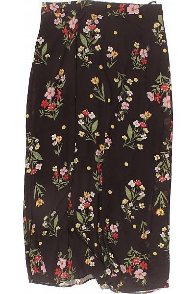 Dorothy Perkins Dámská černá květinová midi sukně s potiskem a puntíky Velikost UK 14 | Dorothy Perkins | obrázek 2